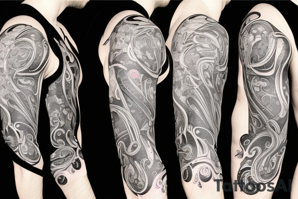 interconnected vasculature that goes on the shoulder, tattoo idea