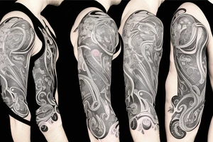 interconnected vasculature that goes on the shoulder, tattoo idea