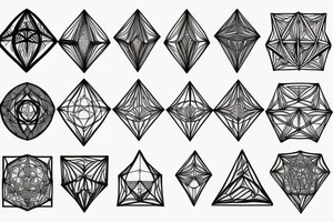 platonic solids geometric shape, turning into biological vasculature, on the shoulder tattoo idea