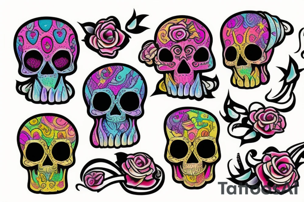 Skull tattoo idea