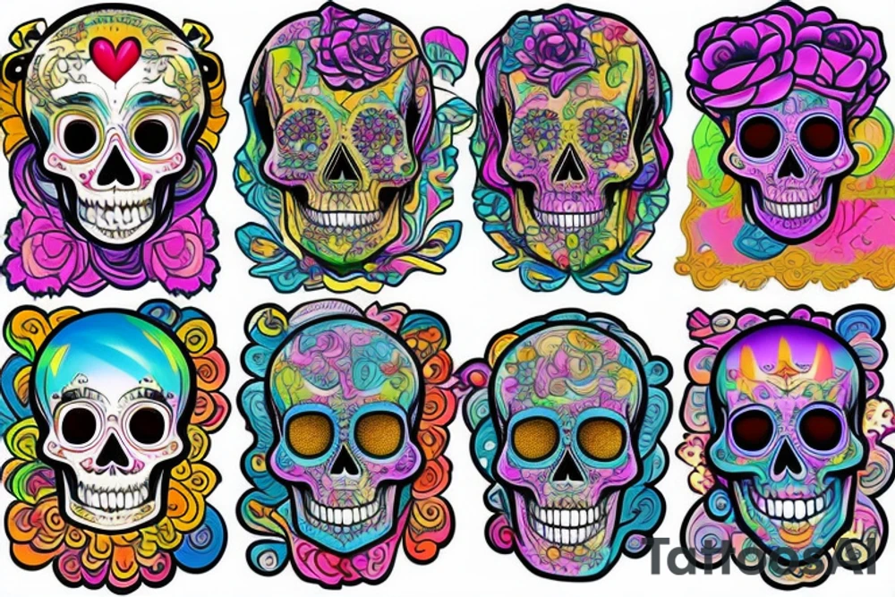 Skull tattoo idea