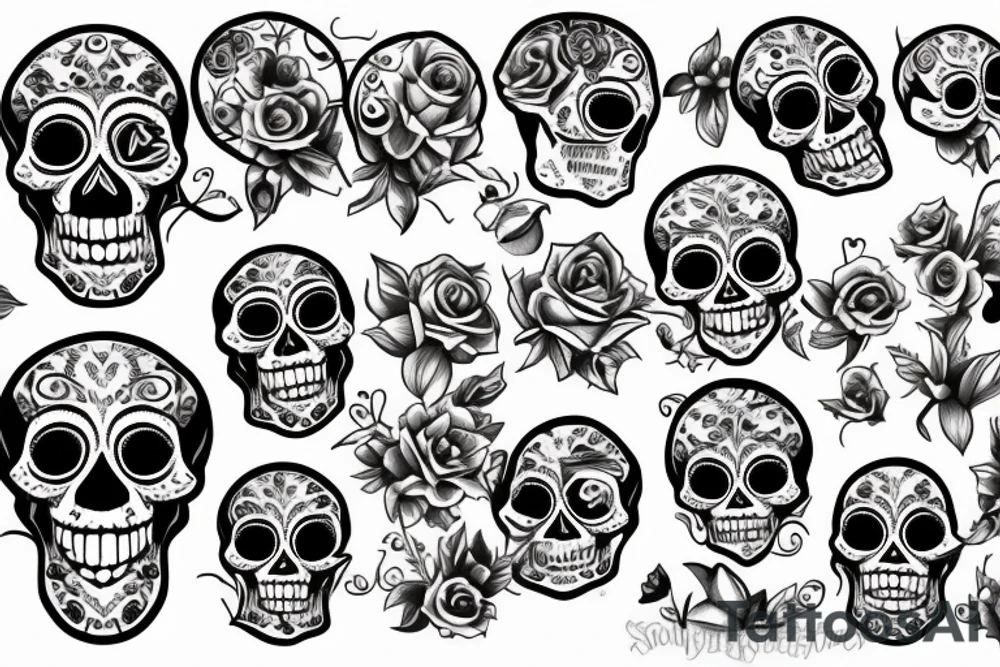 Skull tattoo idea