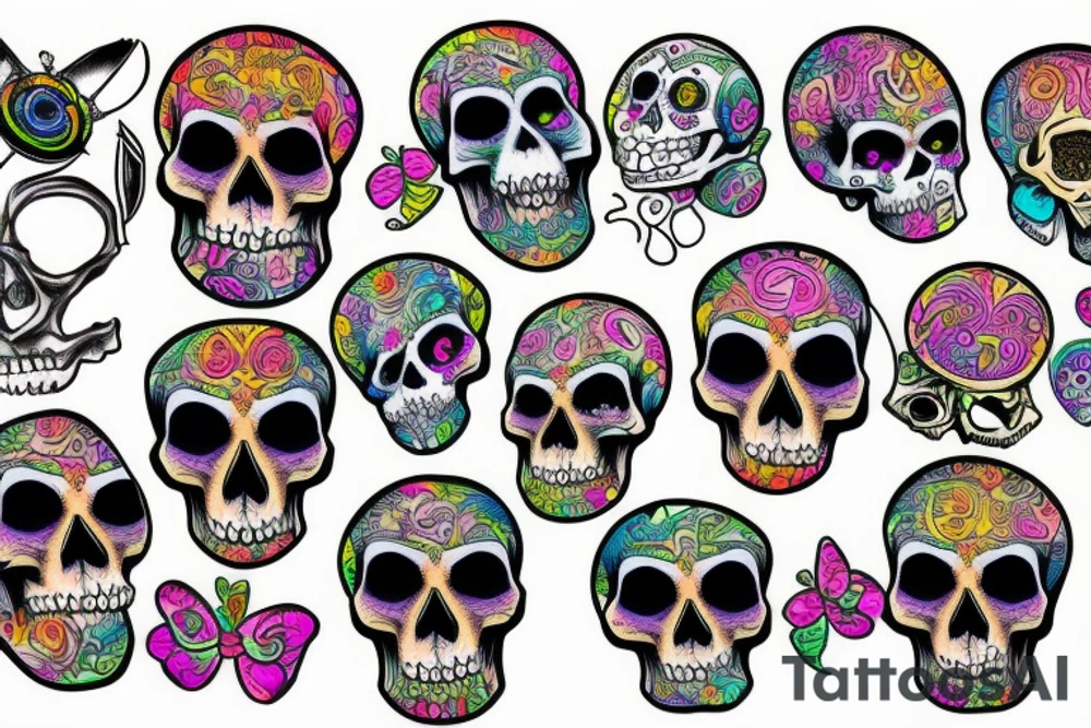 Skull tattoo idea