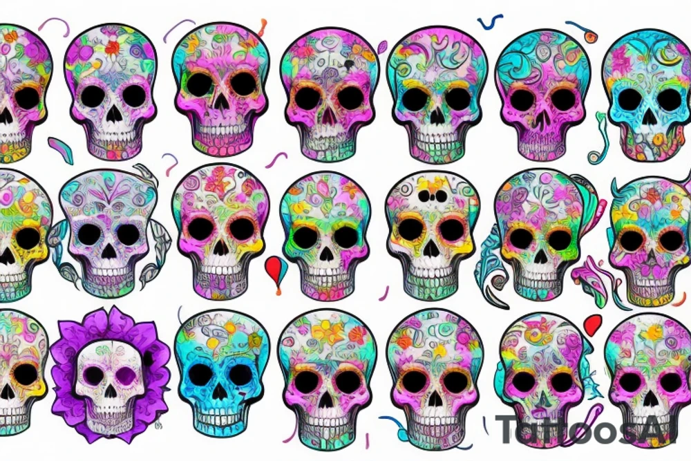 Skull tattoo idea