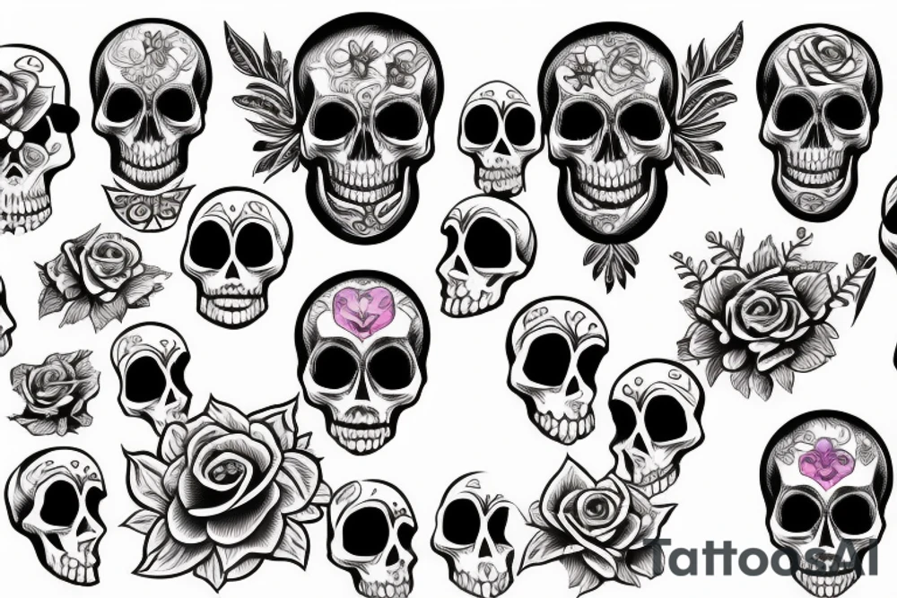 Skull tattoo idea