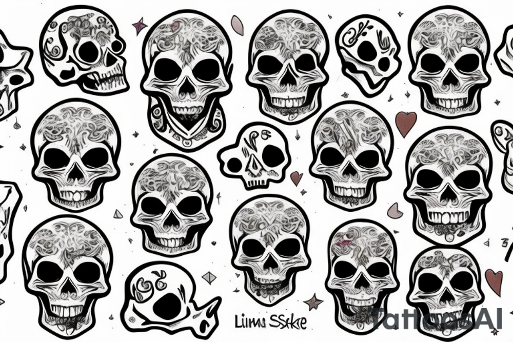 Skull tattoo idea
