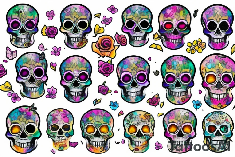 Skull tattoo idea