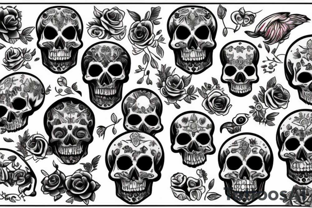 Skull tattoo idea