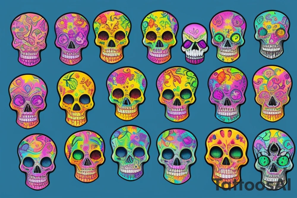 Skull tattoo idea