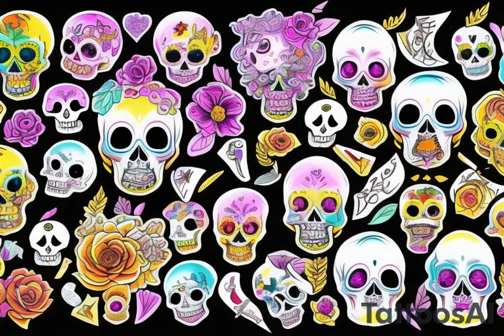 Skull tattoo idea