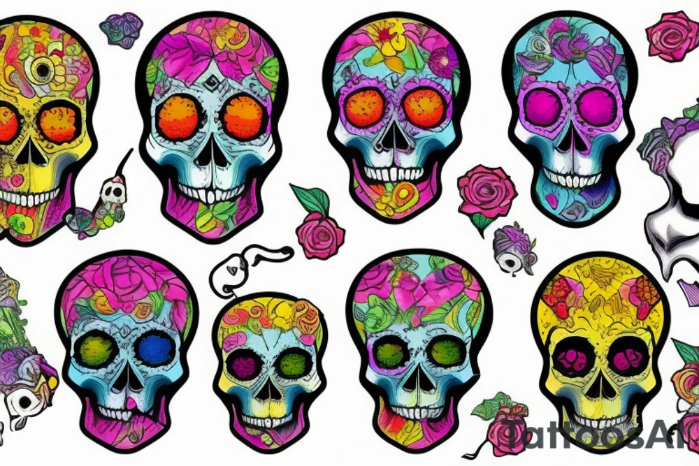 Skull tattoo idea