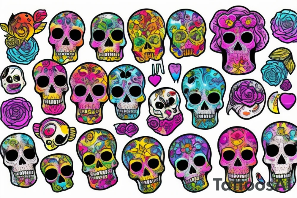 Skull tattoo idea