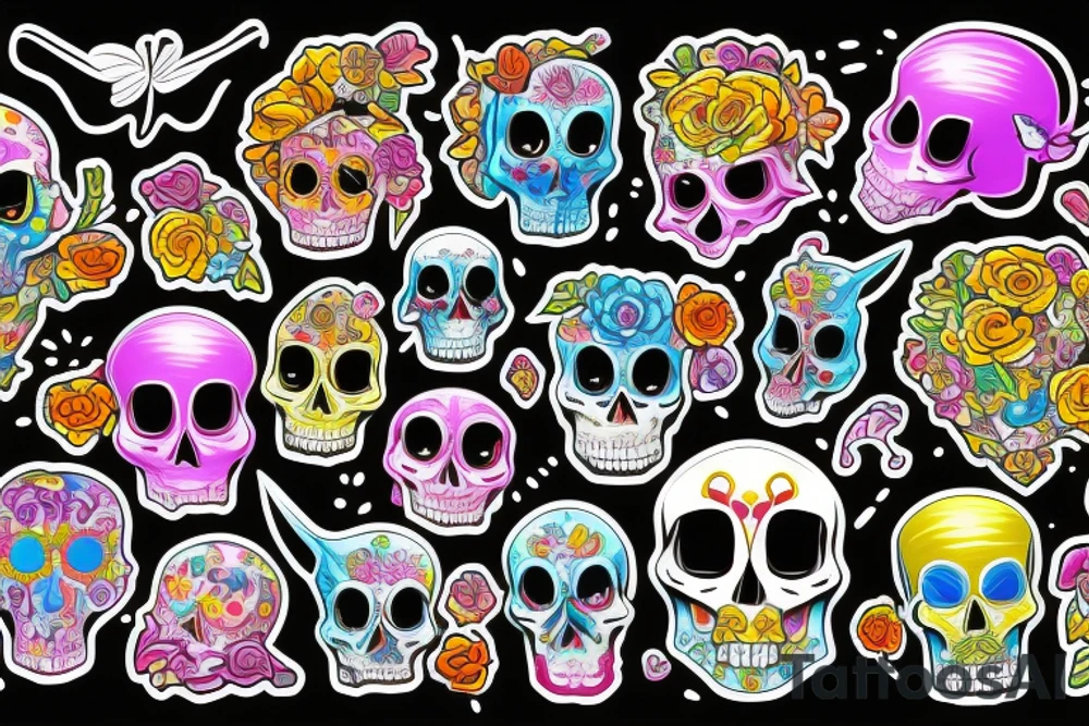 Skull tattoo idea