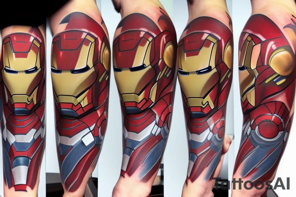 iron man inspired tattoo idea