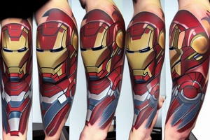 iron man inspired tattoo idea
