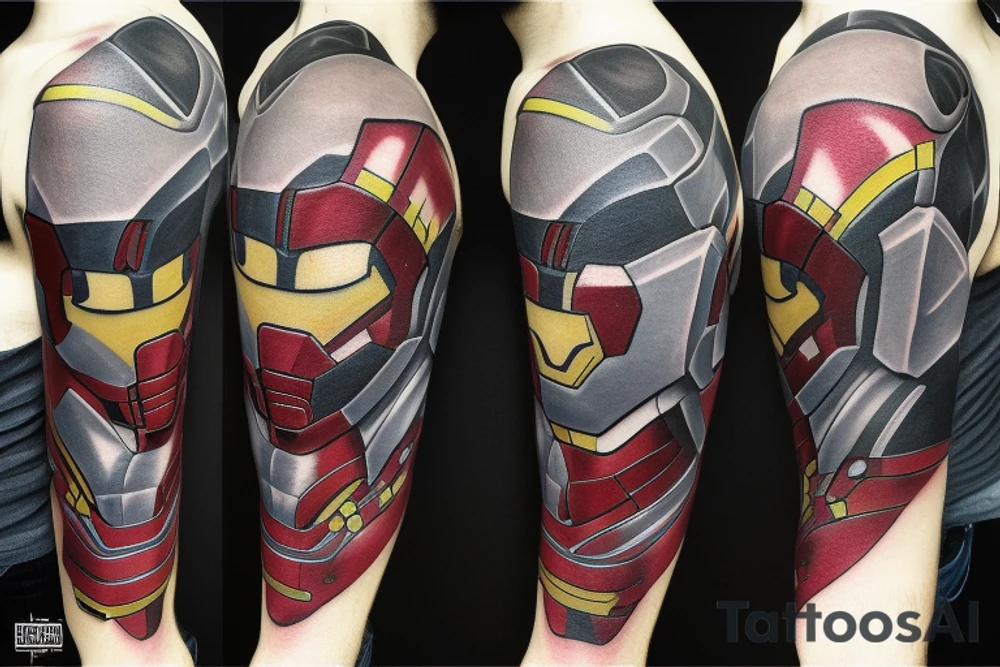 iron man inspired tattoo idea