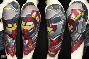 iron man inspired tattoo idea
