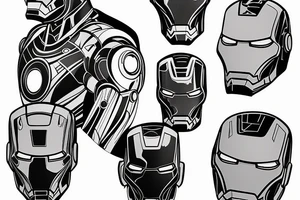 iron man inspired on the shoulder tattoo idea