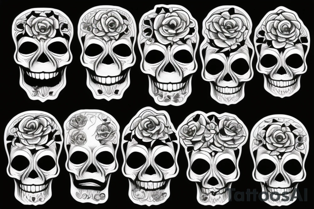 Skull tattoo idea