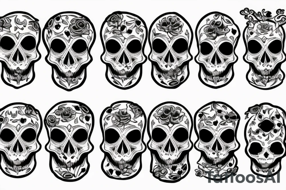 Skull tattoo idea