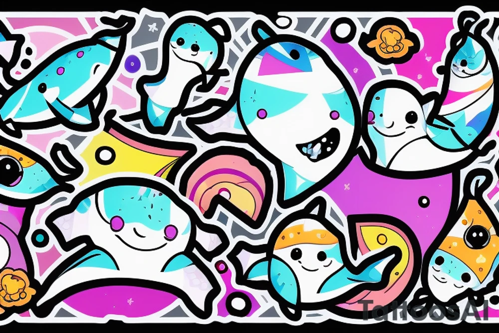 Narwhal tattoo idea