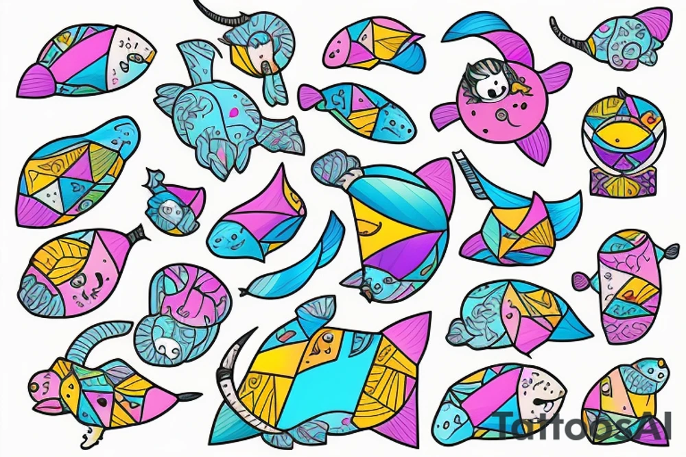Narwhal tattoo idea