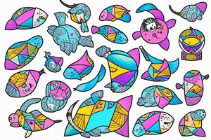 Narwhal tattoo idea