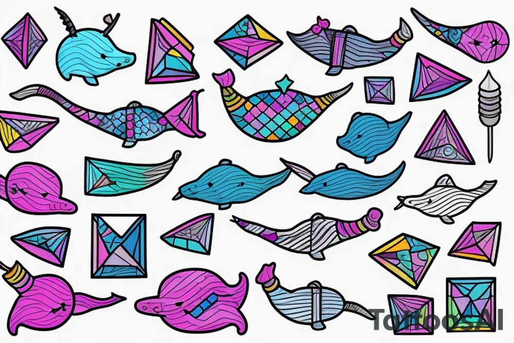 Narwhal tattoo idea