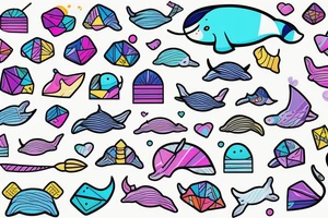 Narwhal tattoo idea