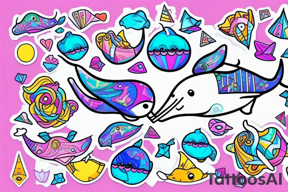 Narwhal tattoo idea