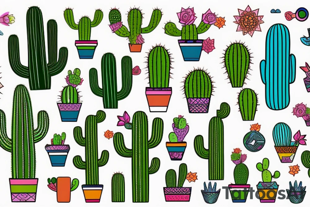 Cactus tattoo idea