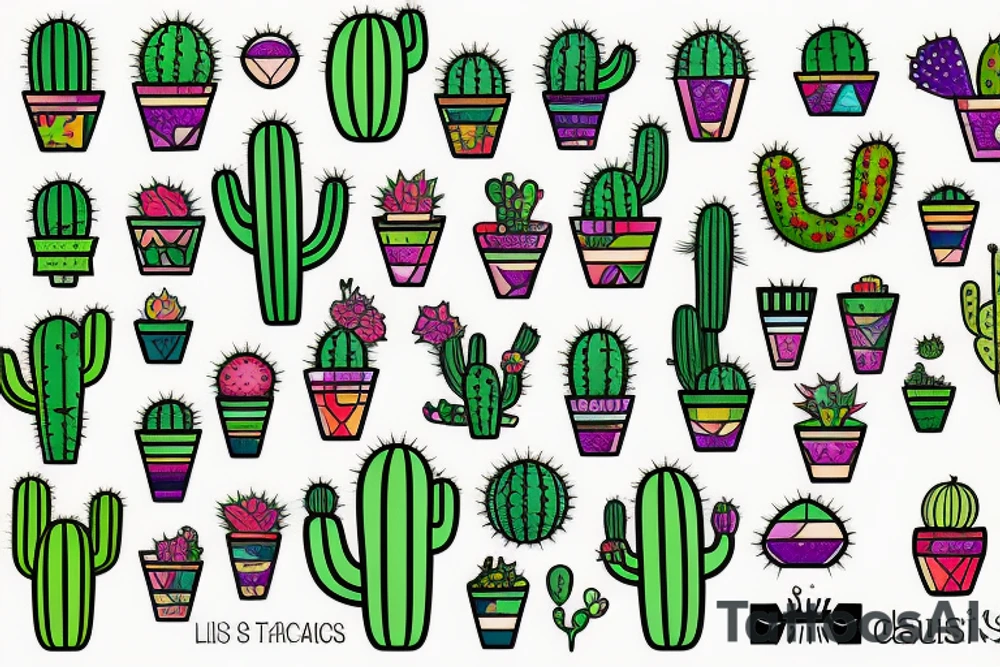 Cactus tattoo idea