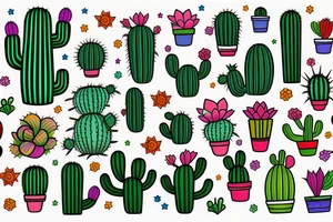 Cactus tattoo idea