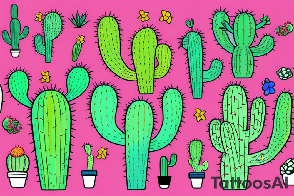Cactus tattoo idea
