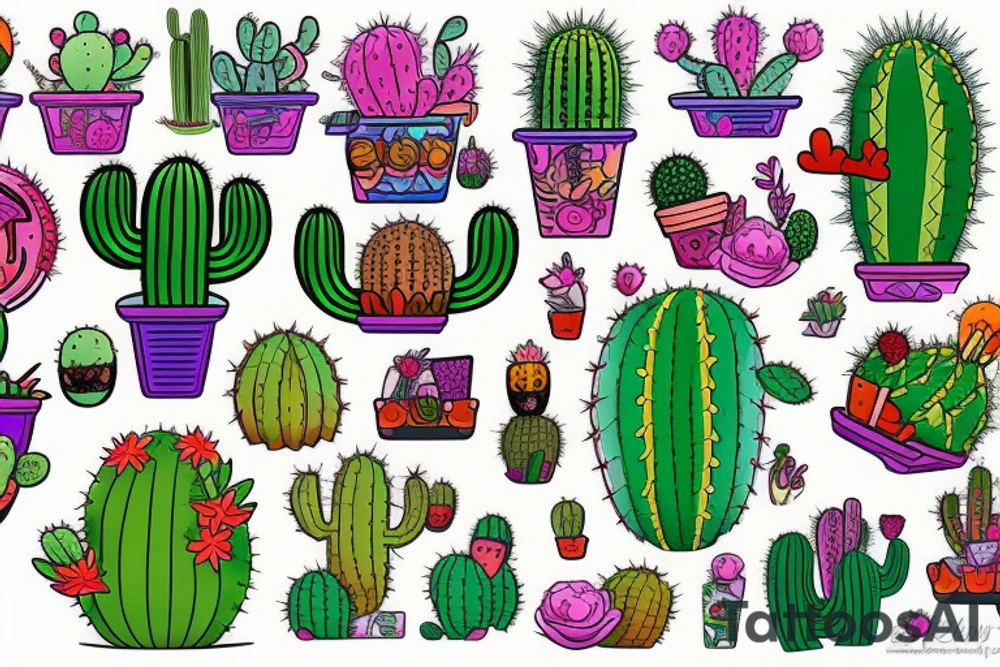 Cactus tattoo idea