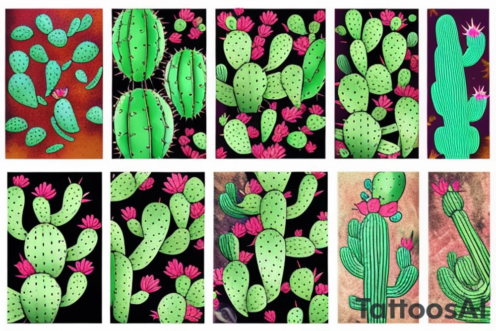 Cactus tattoo idea