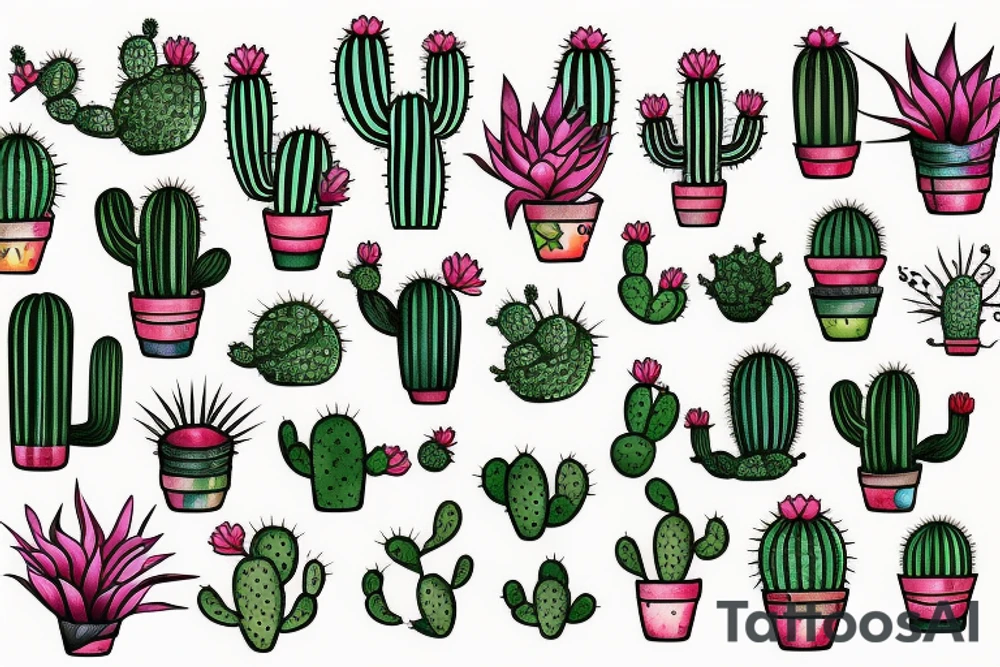 Cactus tattoo idea