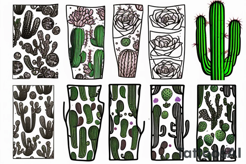 Cactus tattoo idea