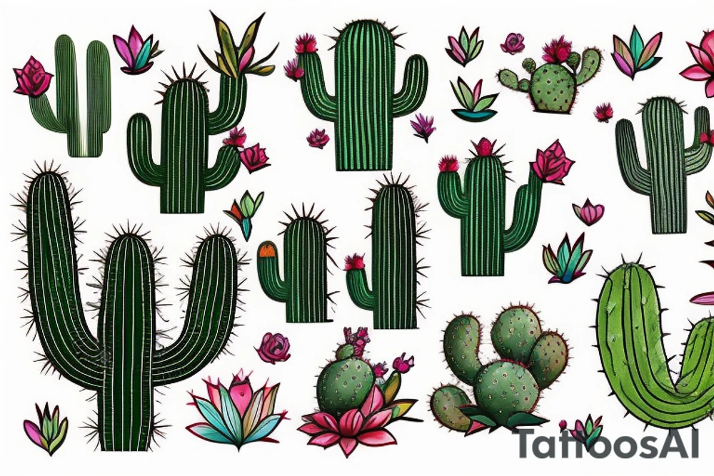 Cactus tattoo idea