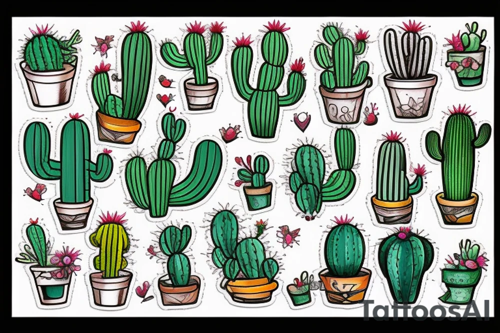 Cactus tattoo idea