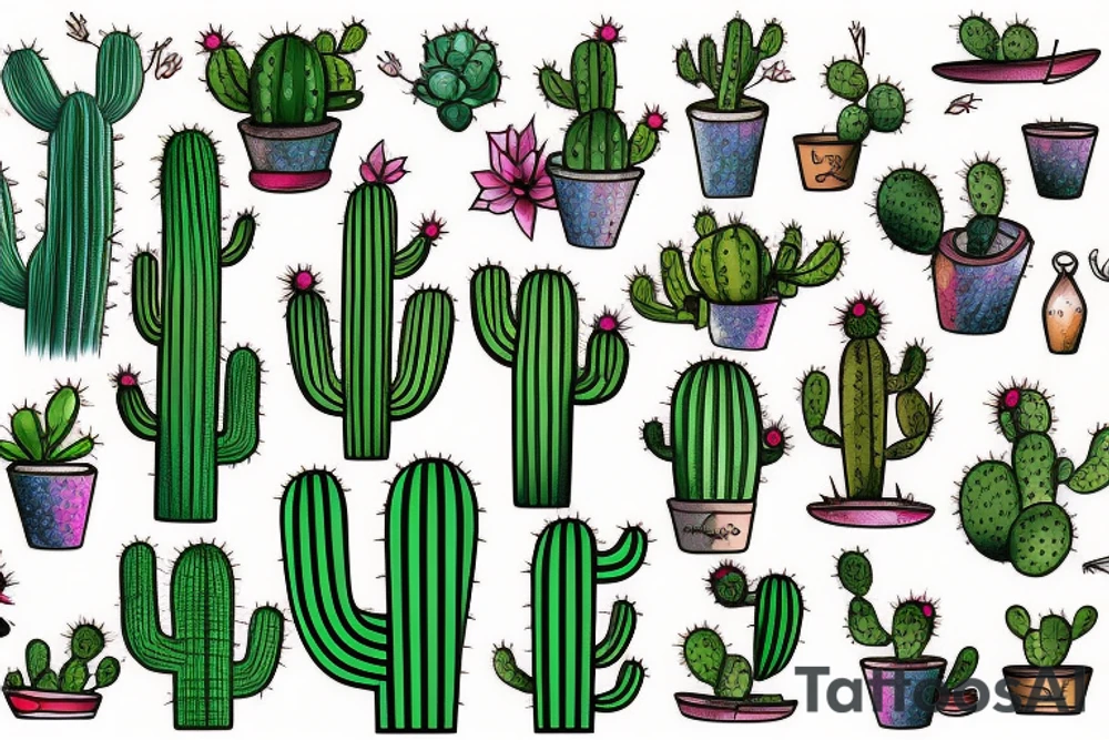 Cactus tattoo idea