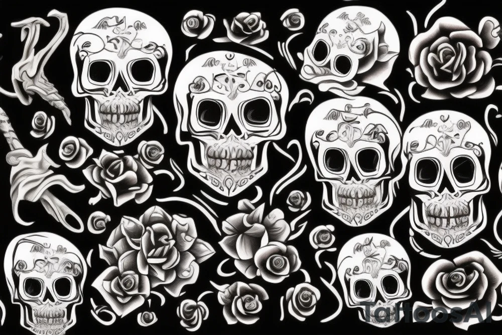Skull tattoo idea