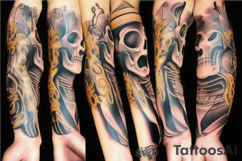 Skull tattoo idea
