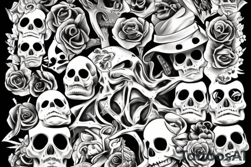 Skull tattoo idea
