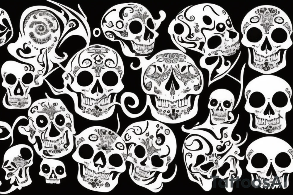 Skull tattoo idea