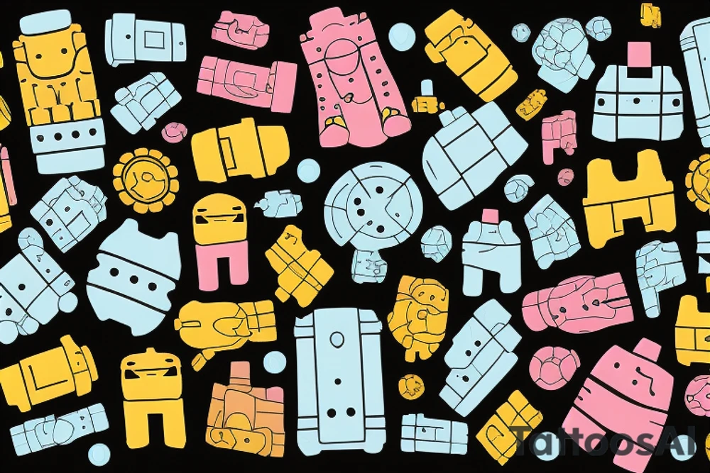 cells but the cells are robots and they’re all coming together in some sort of pattern tattoo idea