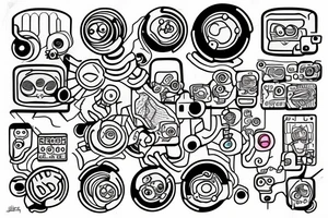 cells but the cells are robots and they’re all coming together in some sort of pattern tattoo idea