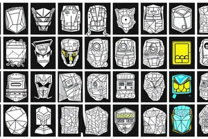 cells but the cells are robots and they’re all coming together in a geometric pattern tattoo idea