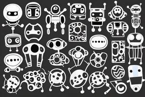 cells but the cells are robots and they’re all coming together in a geometric pattern tattoo idea