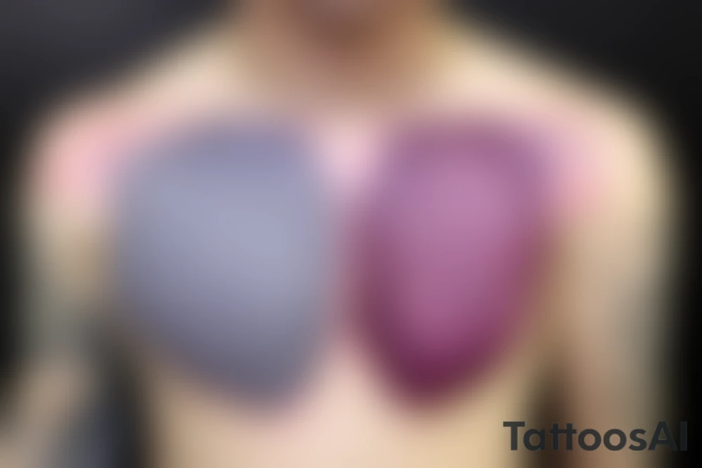 random biological cells coming together in a voronoi pattern on the shoulder with embedded vasculature tattoo idea